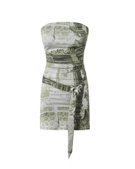 Ahyeon Bodycon Belted Tube Dress