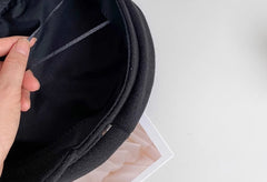 Asa Black Casual Beret Hat