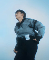 Bangchan Distressed V-Neck Sweater