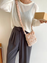 Moka Ruched Crossbody Bag