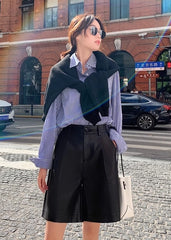 Soobin Faux Leather Shorts