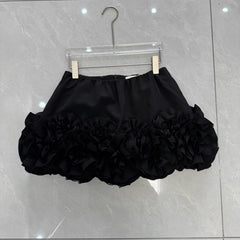 Gaeul 3D Floral Ruffle Skirt