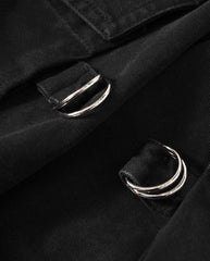 Jimin Noir Adjustable Cargo Pants
