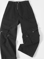 Jimin Noir Adjustable Cargo Pants