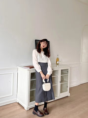 Liz Buckle Faux Leather Loafers