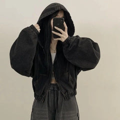 Eunchae Denim Hooded Jacket