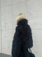Jin Black Faux Fur Jacket
