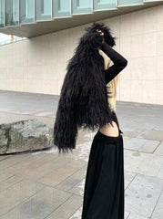 Jin Black Faux Fur Jacket