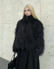 Jin Black Faux Fur Jacket