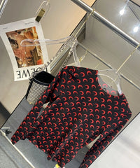 Karina Red Moon Fitted Top