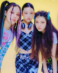 Black Heart Plaid Pants | Haerin – NewJeans