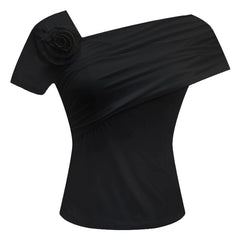 Ahyeon Off-Shoulders Flower Top