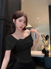 Ahyeon Off-Shoulders Flower Top