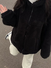 Jin Plush Zipper Jacket