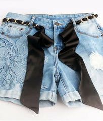 Ruka Silk Chain Scarf Belt