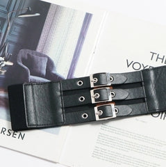 Chaewon Triple Buckle Belt