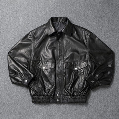 Taehyung Vintage Leather Jacket