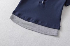 Ahyeon Blue Crop T-Shirt