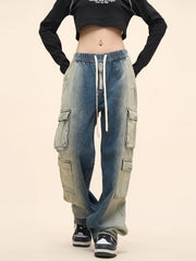 Suga Gradient Washed Cargo Jeans