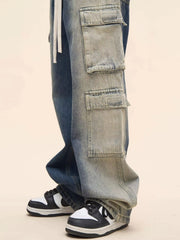 Suga Gradient Washed Cargo Jeans