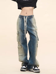 Suga Gradient Washed Cargo Jeans