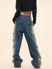 Suga Gradient Washed Cargo Jeans