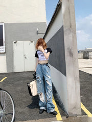 Yeji Blue Ripped Jeans