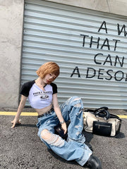 Yeji Blue Ripped Jeans