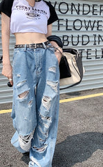 Yeji Blue Ripped Jeans