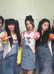 Wonhee Blue Denim Skirt Dress