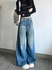 Chiquita Stripe-Washed Wide Leg Jeans