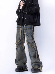 Jay Indigo Tassel-Lined Jeans