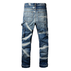 Jake Indigo Tie-Dye Denim Jeans
