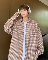 Jin Mocha Checkered Shirt