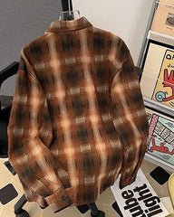 Ahyeon Plaid Flannel Shirt