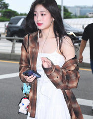 Ahyeon Plaid Flannel Shirt