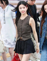 Ruka Vintage Houndstooth Vest