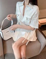 Changbin Zipper Polo Shirt