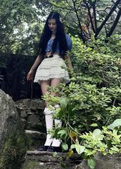 Danielle Noir Floral Platform Heels