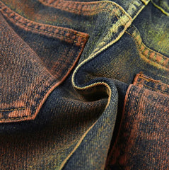 Yeji Emerald Gradient Denim Skirt