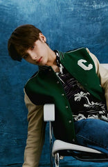 Hueningkai Leather Baseball Jacket