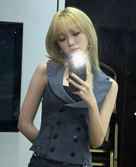 Chaewon Double Breasted Vest
