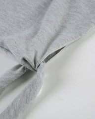 Winter One Shoulder Tie Top