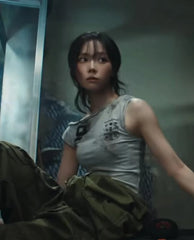 Winter One Shoulder Tie Top