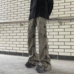 Jake Ash Pleated Side Jeans