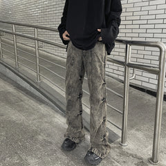 Jake Ash Pleated Side Jeans