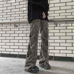 Jake Ash Pleated Side Jeans