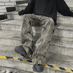 Jake Ash Pleated Side Jeans