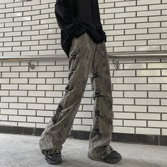 Jake Ash Pleated Side Jeans