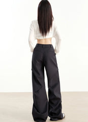 J-Hope Ash Pleated Trousers